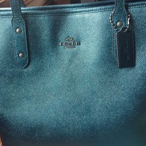 Coach bag with matching wallet